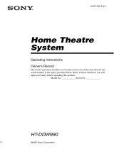 Sony HT-DDW990 User manual