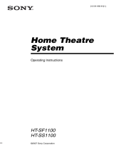 Sony HT-SF1100 User manual