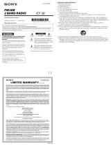 Sony ICF-38 User manual