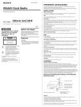 Sony ICF-C160 User manual