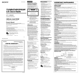 Sony ICF-CD843 User manual