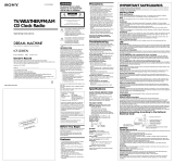 Sony ICF-CD853 User manual