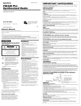 Sony ICF-M1000 User manual