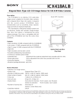 Sony ICX418ALB User manual