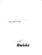 Sony IJP-V100 User guide