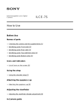 Sony ILCE-7S User manual
