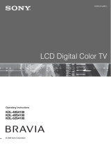 Sony KDL-52S4100 User manual
