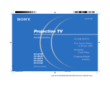 Sony KP 43T90 User manual