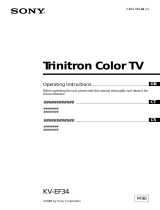 Sony KV-EF34 User manual