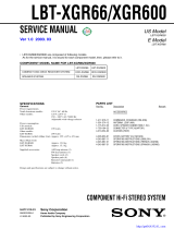 Sony LBT-XGR600 User manual