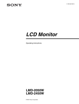 Sony LUMA LMD-2050W User manual