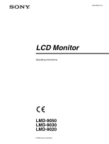Sony LMD9050 User manual