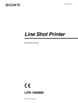 Sony LPR-1000MD User manual