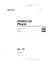 Sony MCE-K700 User manual