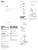 Sony MDR-IF125RK User manual