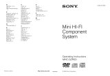 Sony MHC-GZR5D User manual