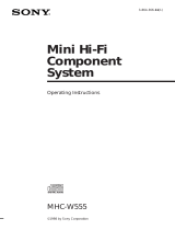 Sony MHC-W555 User manual