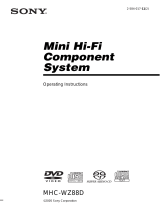 Sony MHC-WZ88D User manual