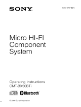 Sony CMT-BX50BTi User manual