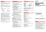 Sony Microcassette-corder M-427C User manual