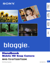 Sony BLOGGIE TOUCH MHS-TS20 User manual