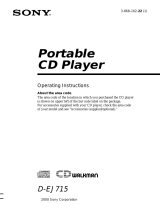 Sony D-EJ715 User manual