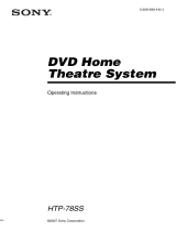 Sony model HTP-78SS User manual