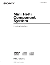 Sony Model MHC-WZ8D User manual