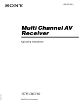 Sony STR-DG710 User manual