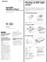 Sony MZ-E40 User manual