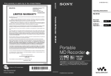 Sony MZM100 User manual