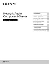 Sony NAC-SV10I User manual