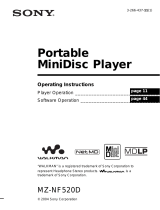 Sony MZ-NF520D User manual