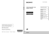 Sony NEX-F3K/B User manual