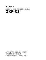 Sony OXF-R3 User manual