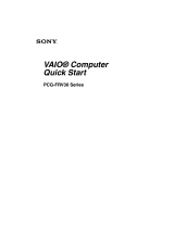 Sony PCG-FRV31 User manual