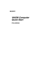 Sony PCG-GRZ530 User manual