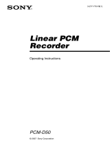 Sony PCM-D50 User manual