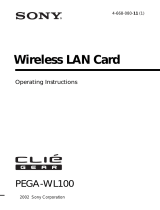 Sony Clie Gear PEGA-WL100 User manual