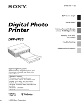 Sony DPP-FP35 User manual