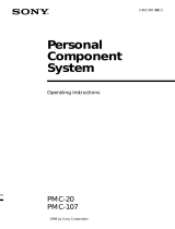 Sony PMC-107 User manual