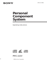 Sony PMC-222V User manual