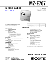 Sony MZ-E707 User manual