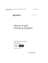 Sony RDH-SK8iP User manual