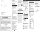 Sony RDPXF100IP User manual