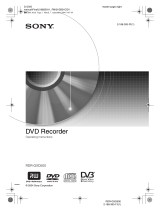 Sony RDR-GXD500 User manual