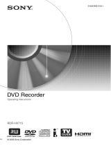 Sony RDR-HX715 User manual