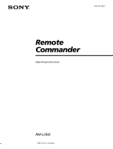 Sony RM-LJ302 User manual