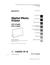 Sony DPF-X1000N User manual