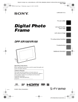 Sony S-FRAME DPF-VR100 User manual